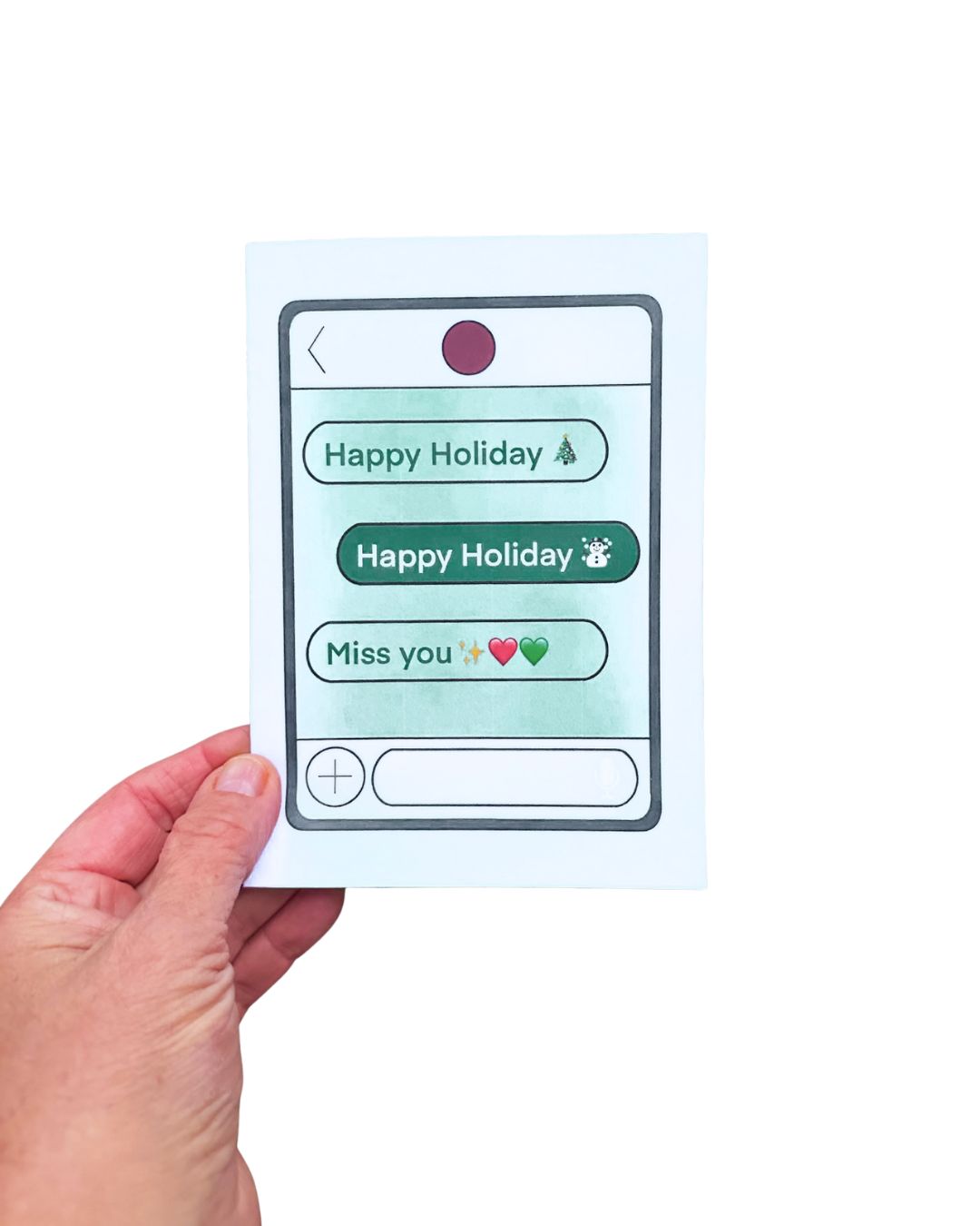 Texting Holiday Card