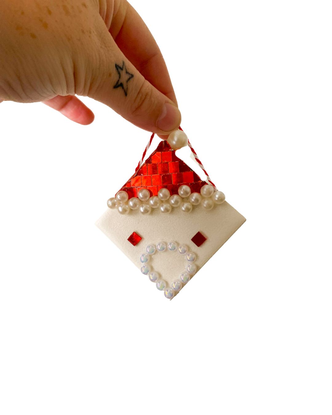 Santa Tile Ornaments