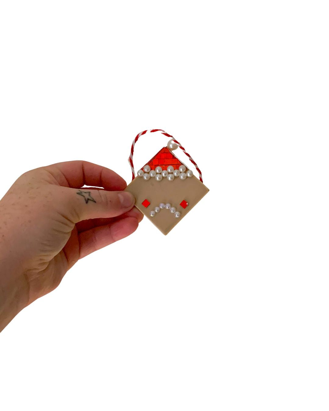 Santa Tile Ornaments