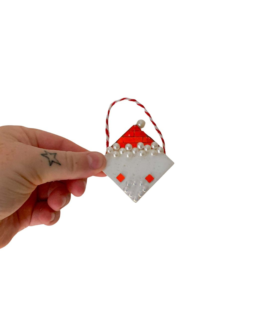 Santa Tile Ornaments